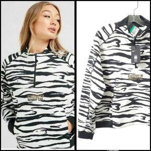 NWT Nike South Korea Team Midlayer Quarter-Zip Zebra Jacket Size XL